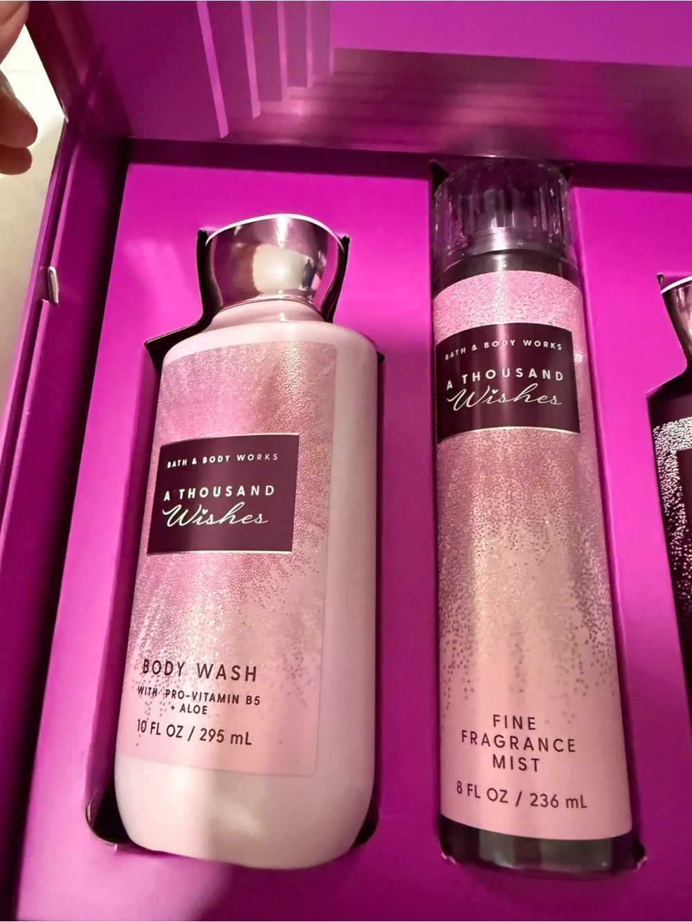 Bath & Body Works  A Thousand Wishes Fragrance Mist, Body Wash and Lotion Set